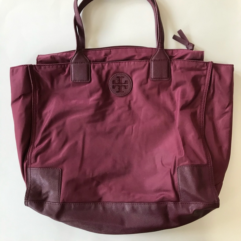 Tory Burch Burgundy Saffiano Purse